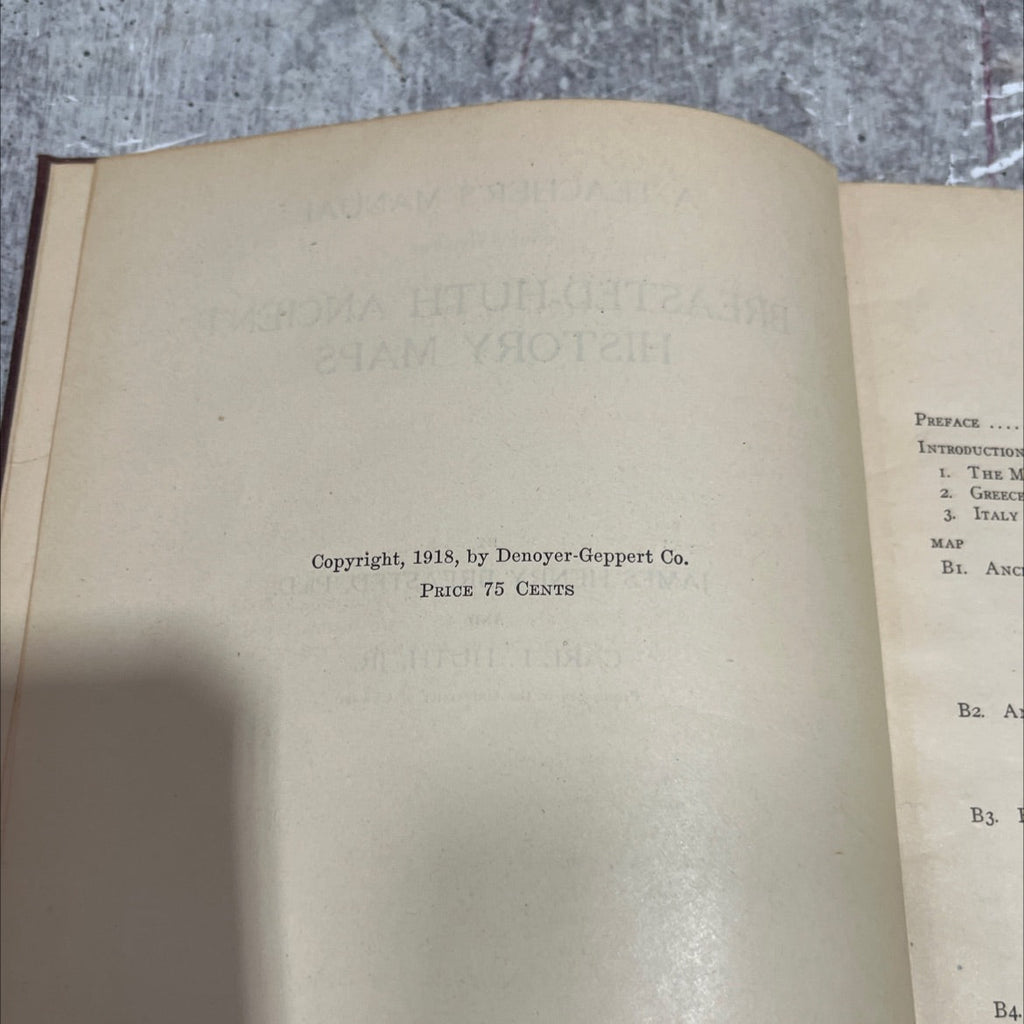 a teacher's manual accompanying the breasted-huth ancient history maps book, by james henry breasted, carl f. huth,
