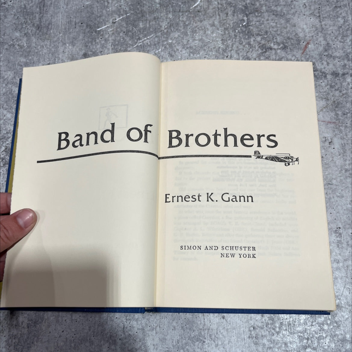 band of brothers book, by Ernest K. Gann, 1973 Hardcover