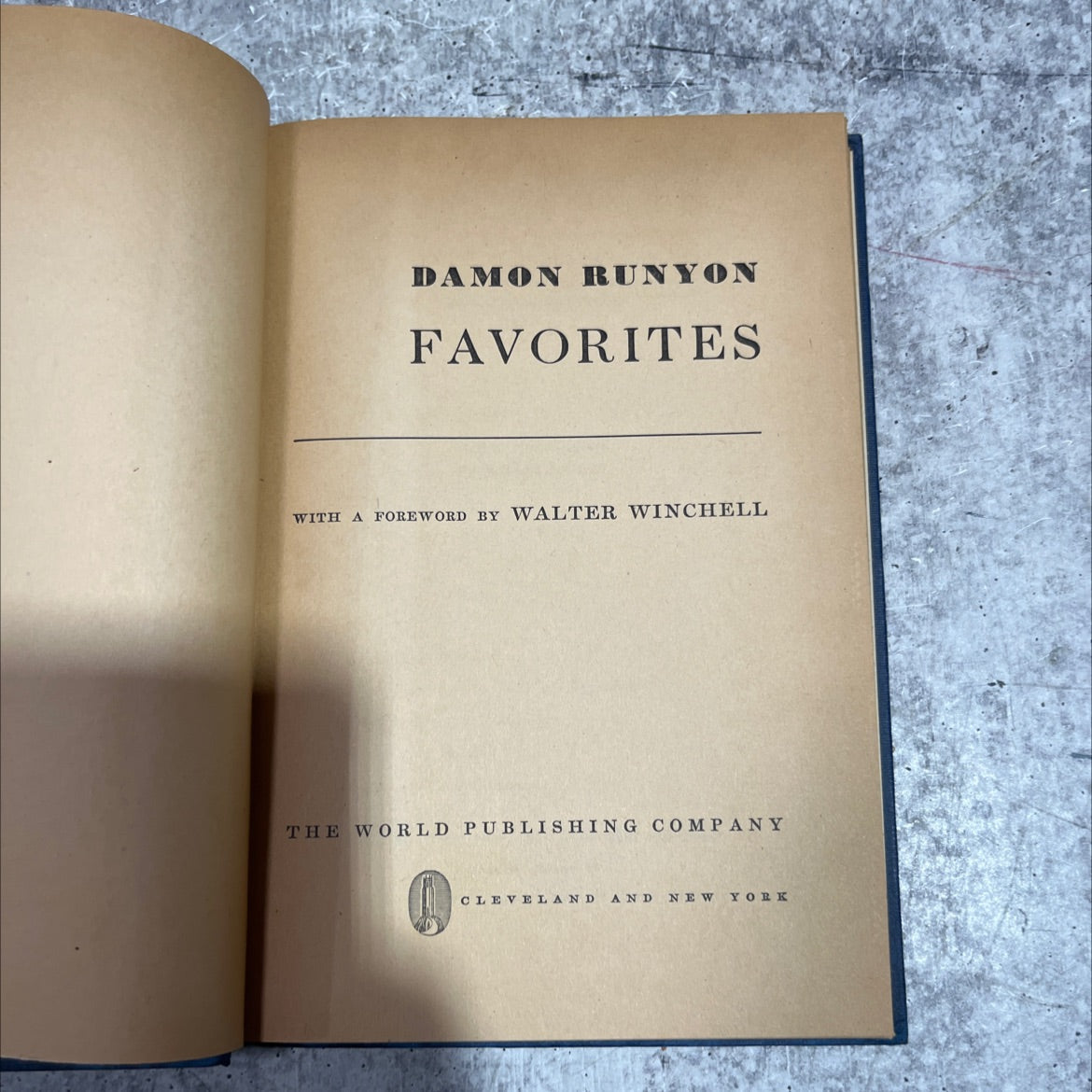 damon runyon favorites book, by damon runyon, 1946 Hardcover